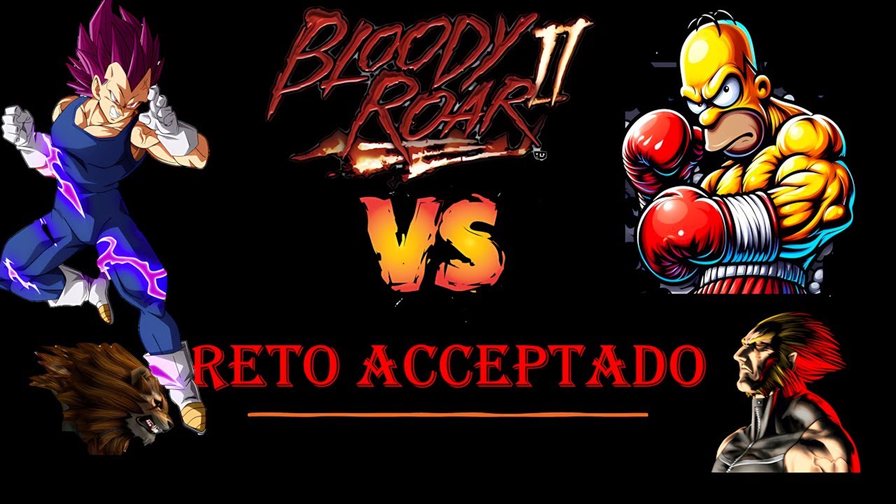 BloodyRoar 2 Fernando Vs ElMeroPawerEn normalmode y ElMeroPawerVs Elbo en acpMode4K Gamepley español