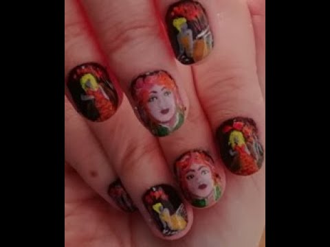 Autumn goddess nails