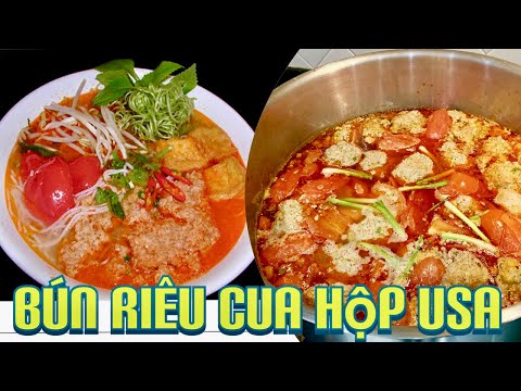 Bún Riêu Cua Đồng - Bún Riêu Cua Hộp - Chân Gà Hầm Sả | Năng Trần Cuộc Sống Mỹ