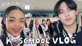 KOREA HIGH SCHOOL party vlog my attractive friends❤OMG Idol…?!!