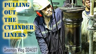 Ship&#39;s Generator Engine Overhaul Pt. 2 : Cylinder Liner | Chief MAKOi Seaman Vlog