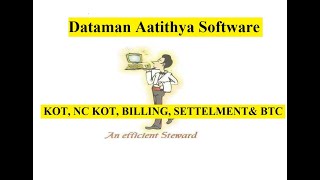 Dataman Aatithya Software के Restaurant में KOT, NC KOT, BILLING, SETTELMENT, BTC  कैसे करे screenshot 5