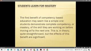 UNIT 11 A: DEVELOPING COMPETENCY-BASED CURRICULUM | RECORDED DISCUSSION
