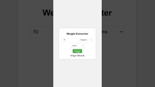 Simple Weight Converter