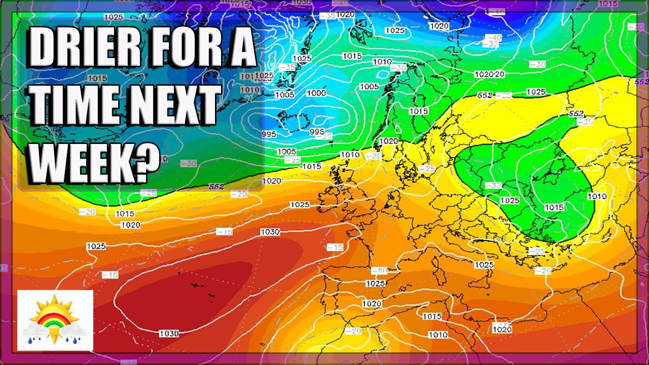 Ten Day Forecast: Drier For A Time Next Week - Unsettled Again For ...