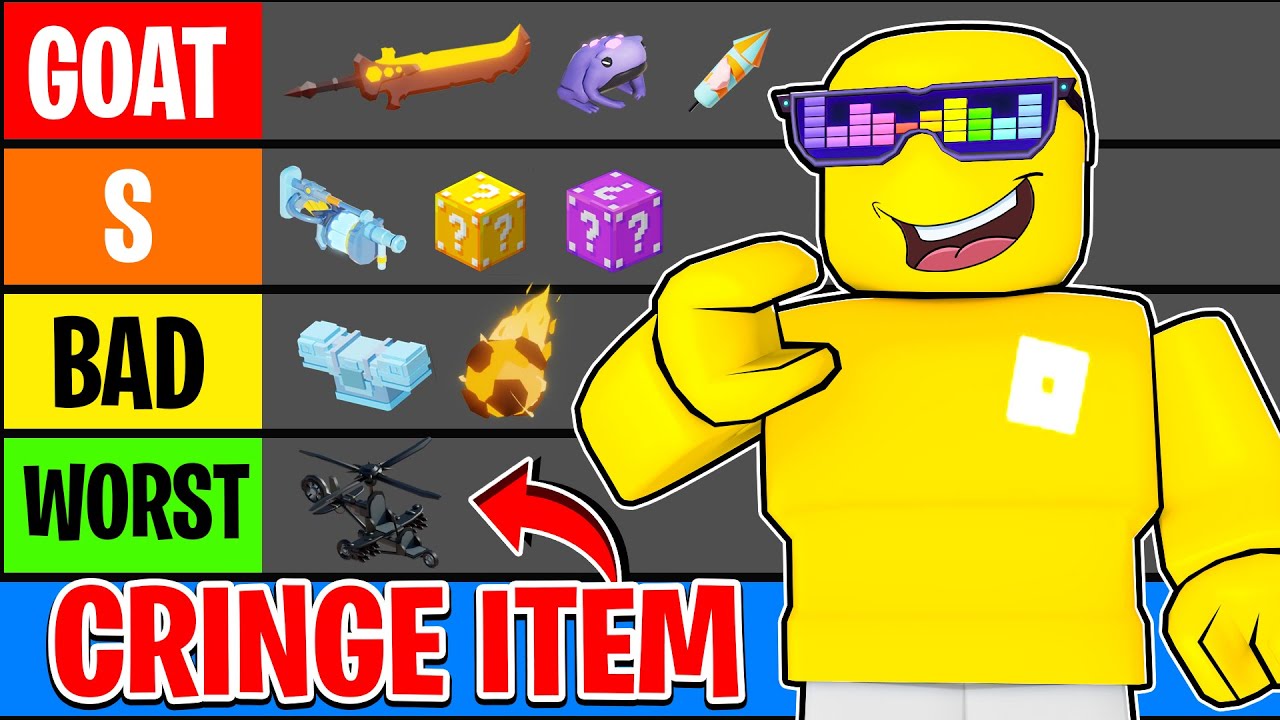 Create a Roblox BedWars Items 2023 Tier List - TierMaker