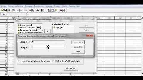 Procédure SPSS- Test de Man Whitney -