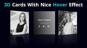Our Team Section - 3D Reflection Animated Cards With Nice Hover Effect Using HTML & CSS3