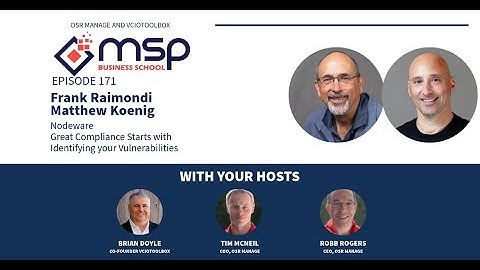 Frank Raimondi & Matt Koenig - Nodeware Great Compliance Starts with Identifying Your Vulnerability