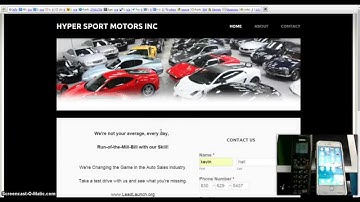 Lead Launch Demo - Web Form To PhoneCall Software