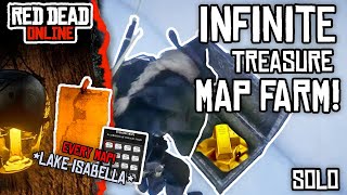 Solo Infinite Treasure Map Glitch - Red Dead Redemption 2 Online - How to Get the LAKE ISABELLA Map! screenshot 4