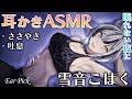 【ASMR/3dio】睡眠導入。ゆったりカリカリ耳かき。綿棒でぐりぐり。 Ear Cleaning/Ear Blowing/Earpick / Vtuber 【雪音こはく】