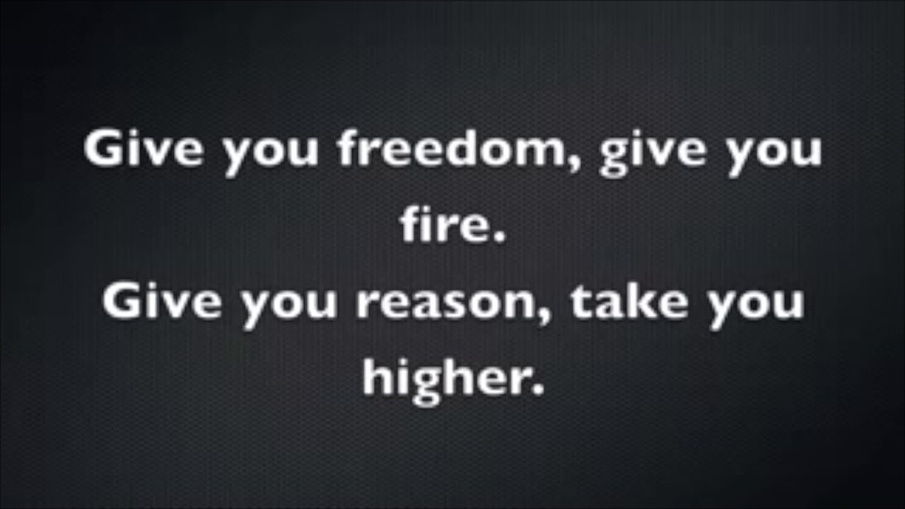 Give me freedom give me fire song with lyrics