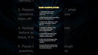Dark Manipulation Tricks They Don't Want You to Know