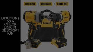 DeWalt DCF805 & DCD850 20V Max Lithium Brushless Combo Kit - Cordless Screwdriver- Impact Drill & t