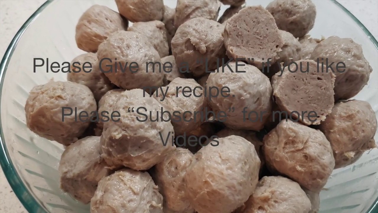 Beef Meatballs Recipe(Vietnamese Bo Vien)牛肉丸子食谱