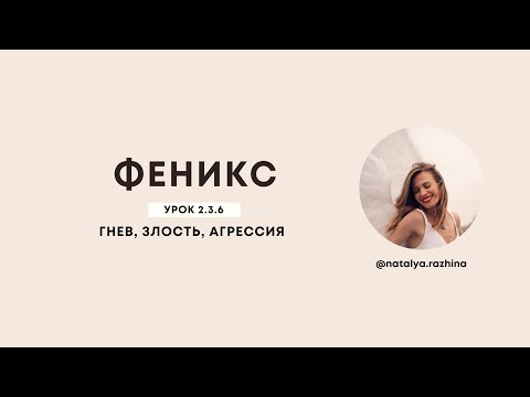 Урок 2 3 6 Агрессия, гнев, злость