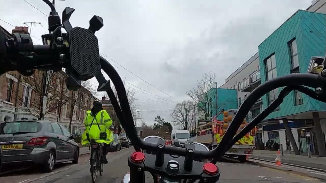 RIDING FOOTAGE Electric motorbike in London (Stirling Eco Electro