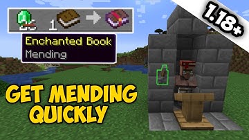 How to get Mending Enchantment Quick & Easily in Minecraft PE/Bedrock/Java 1.18+