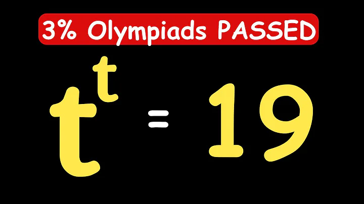 GERMANY OLYMPIADS || How to Solve for t? || t = ? #maths