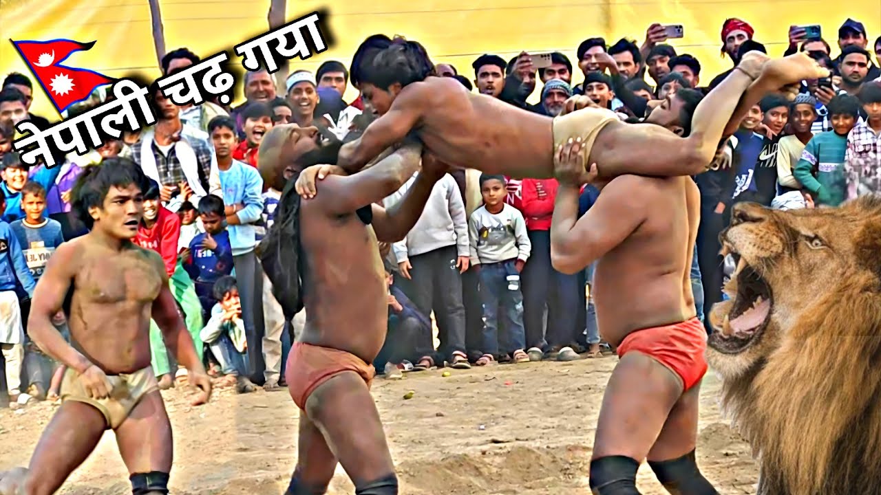 दो फुट के नेपाली ने पब्लिक को हैरान कर दिया// Nepali pahelwan ki kushti,, meva thapa ki kushti 