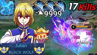 17 Kills Julian Meowkin Tracker Skin Revamp - Top 1 Global Julian Mlbb