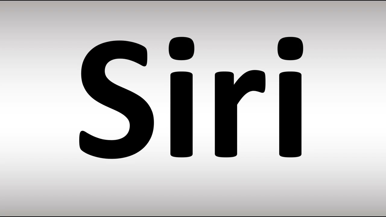 How to Pronounce Siri