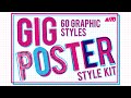 PROMO: Gig Poster Style Kit Overview for Adobe Illustrator