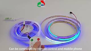 This LED Strip Dances to Music — 720 COB Dream Color Strip Demo | Sound Reactive Lighting