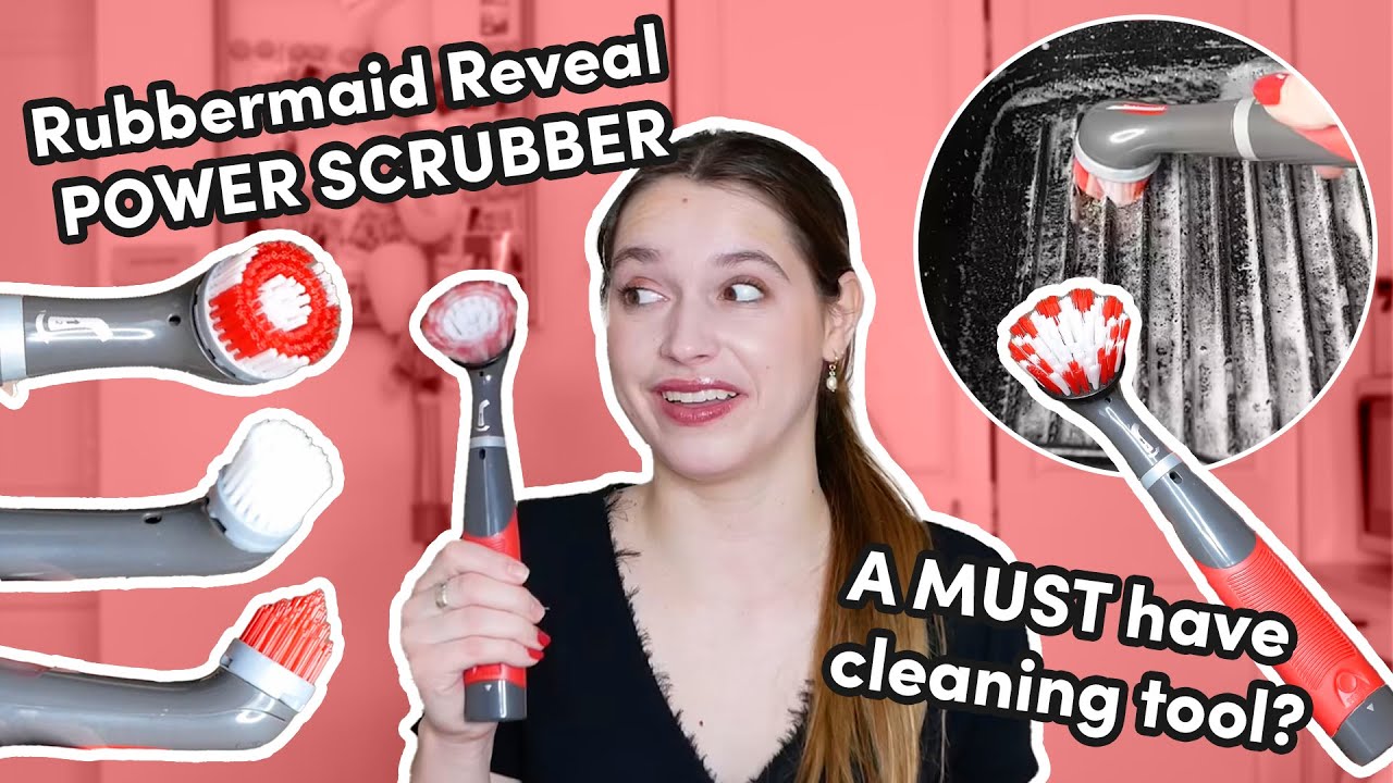 Rubbermaid Reveal Cordless Grout/Tile/Bathroom/Shower/Bathtub Power Scrubber