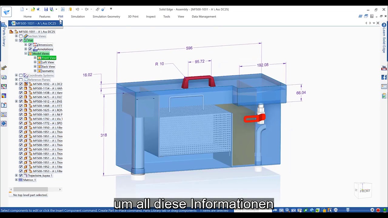 tecnomatix plant simulation software Model Based Definition in Solid Edge