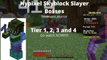 Hypixel Skyblock Slayer Boss - Revenant Horror | Gamer For Kids and Adults