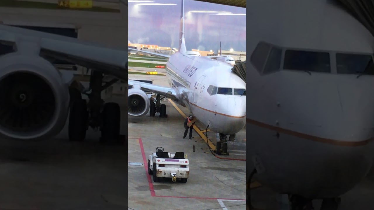This is how UNiTED open their plane cargo door YouTube