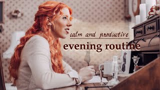 A Cozy Cottage Night Routine  | Productive +  Dark Academia & Vintage vibes ☕