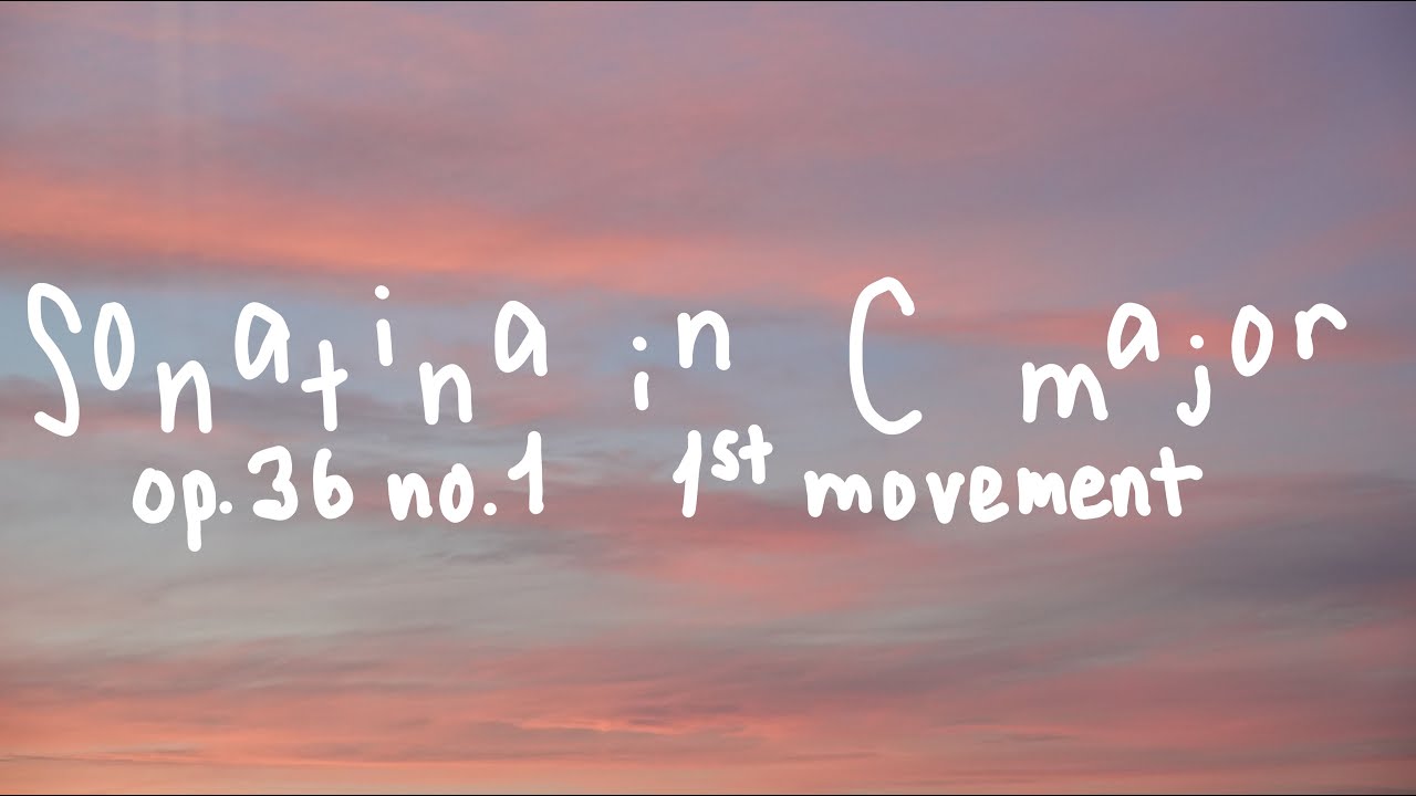 Clementi - Sonatina in C major Op. 36 No. 1 (1st movement) - YouTube