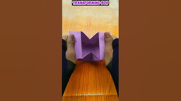HOW TO MAKE A PAPER BOX THAT OPENS AND CLOSES | EASY PAPER TRANSFORMING BOX MAKING STEP BY STEP |