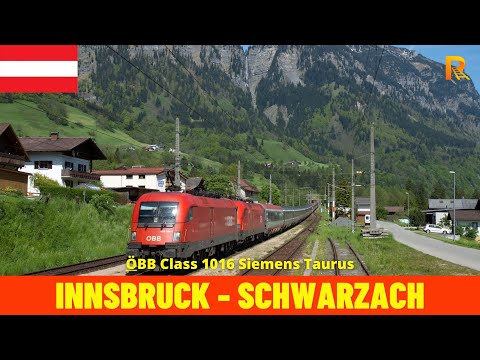 Cab Ride Innsbruck Hbf - Schwarzach-St. Veit (Austria) Train driver’s view in 4K