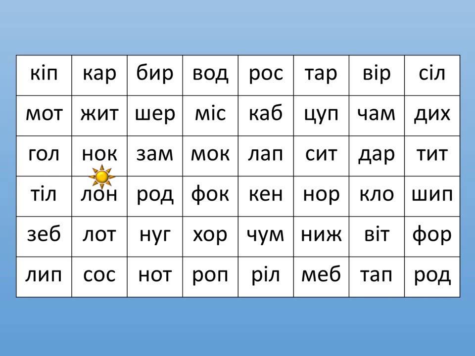 РОЗЧИТКА 1 КЛАС. ТАБЛИЦЯ - YouTube