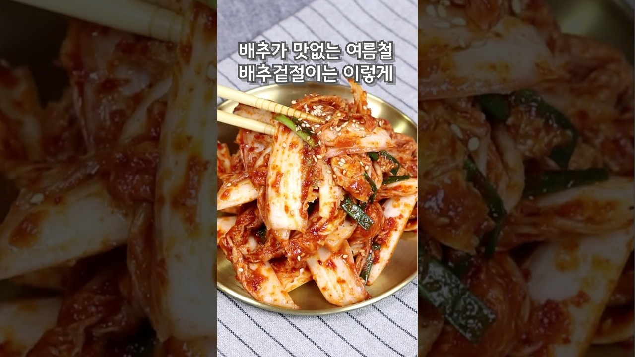 여름 배추겉절이