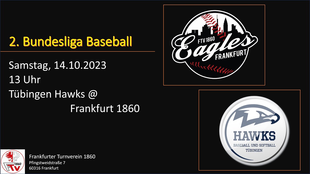 2. Baseball Bundesliga PlayDowns Tübingen Hawks Frankfurt 1860