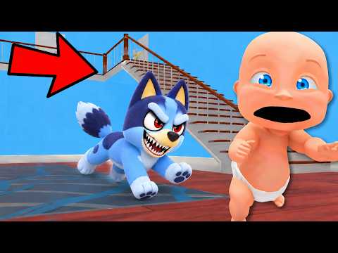 Baby Escapes EVIL BLUEY!
