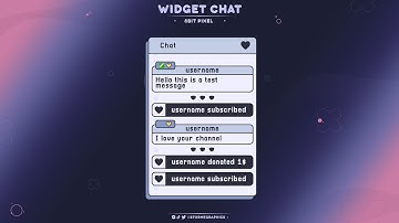 8 BIT PIXEL TWITCH CHAT WIDGET W/STREAMELEMENTS