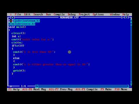 //program to check whether a is less than or equal to 10 or greater than 10