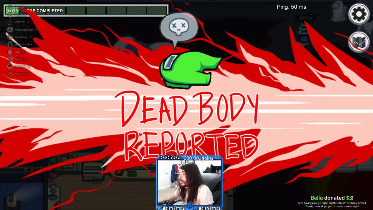 moistcr1tikal Twitch Stream Nov 5th, 2020 [Among Us]