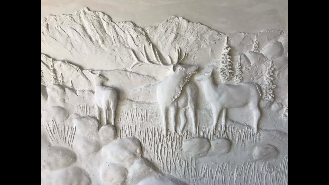 Elk Relief on Drywall