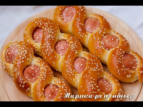 Самые вкусные сосиски в тесте. Необычная подача