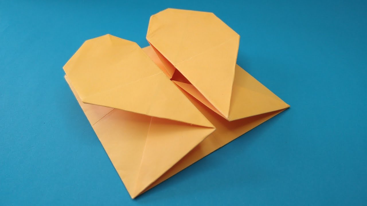 Cómo hacer una caja corazón de papel con origami - Manualidades Play