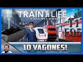 Train Life a Railway Simulator👮🏽‍♀️10 VAGONES!!!🚅 /T1E05 #trainlifearailwaysimulator #chill