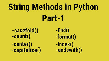 String methods in python part 1 | lecture 6