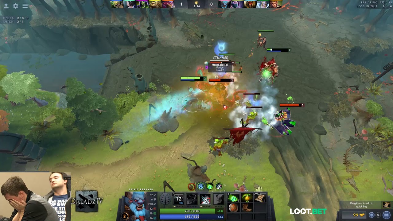 Dread's stream | Spirit Breaker / Slardar | 21.11.2017